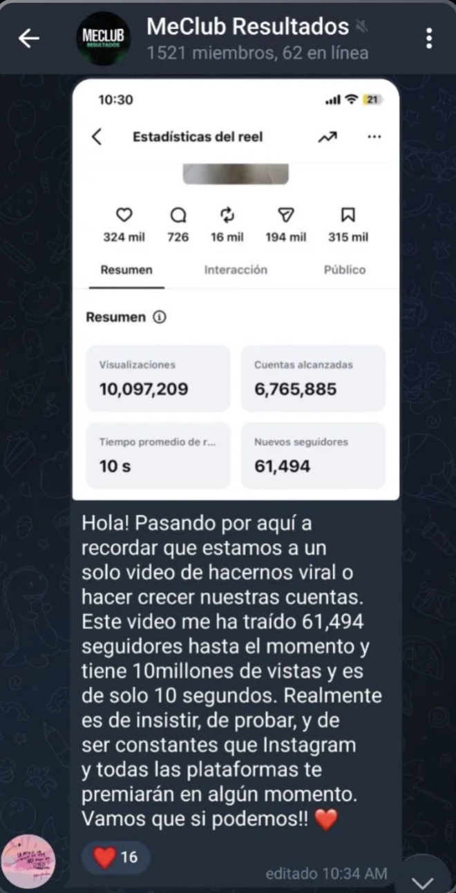 Resultado compartido por un miembro de la comunidad 2