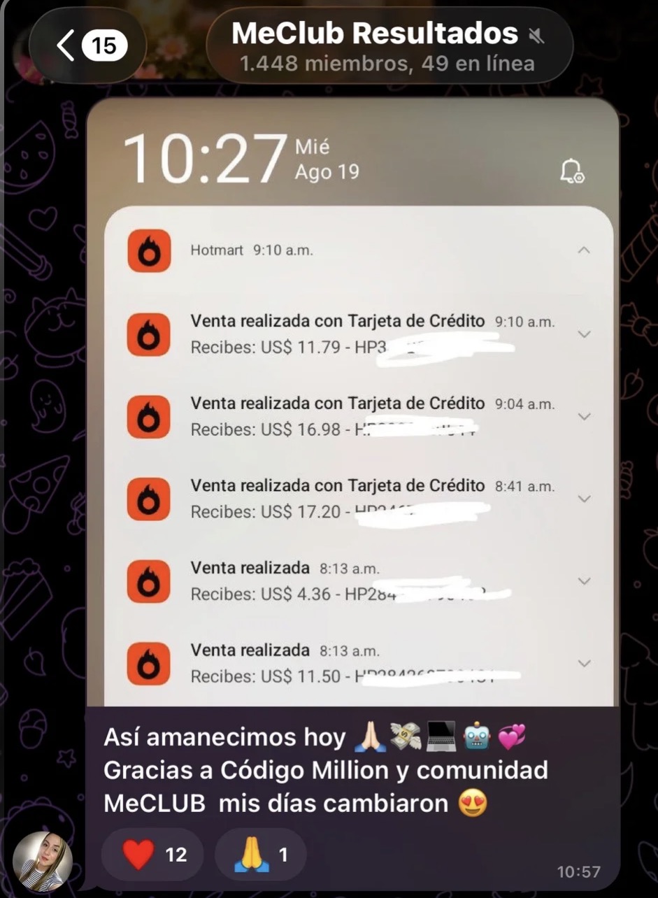 Resultado compartido por un miembro de la comunidad 4